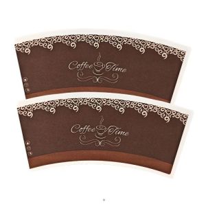Logo Designed Wholesale Printing Paper Cup Fans Raw Material With Single Double