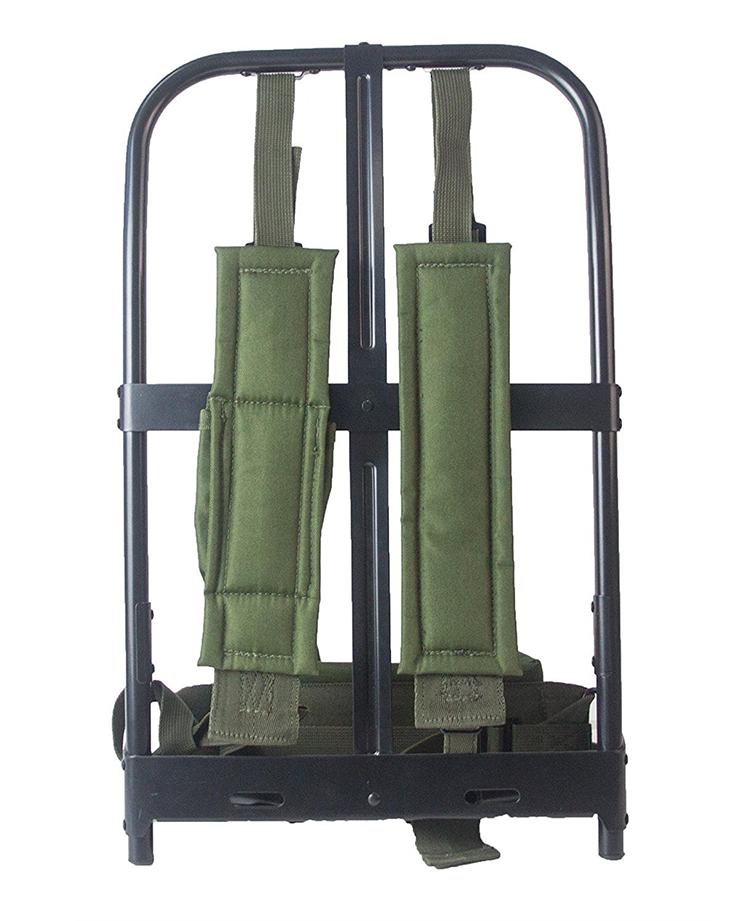 Unisex Oxford Outdoor Training Backpack With Metal Holder For Outdoor Exploration