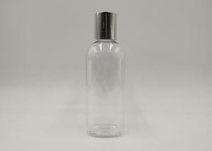 China Round Boston Custom Cosmetic Bottles , Clear Plastic Bottles 100ml 200ml OEM factory