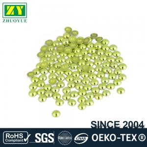 China High Color Accuracy Flat Back Metal Studs Good Stickness With Even Shinning Facets factory