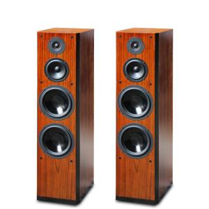 China 2015 Brand New Wood Finish Perfect Sound Floor Stand Home Speaker Dual 8 Inch Bass Driver factory