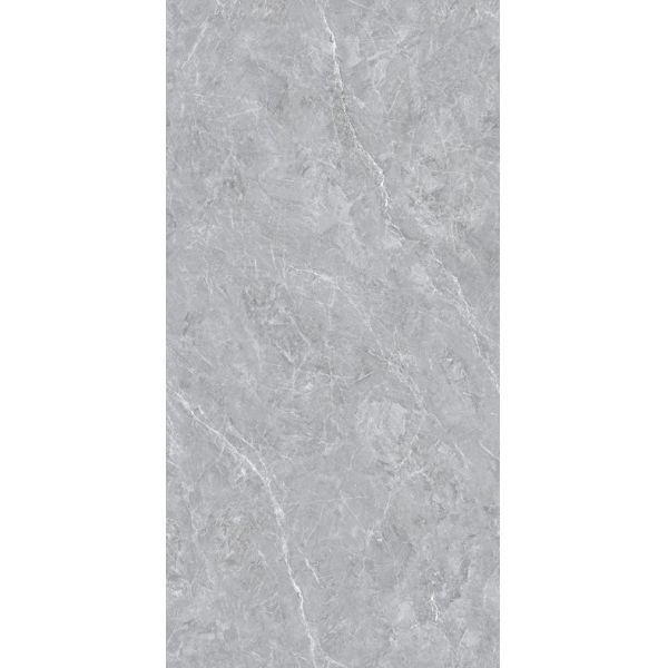Hot Sale 600x1200 Glossy Glazed Polished Marble Solid Grey Tile Interior Living Room Floor Glazed Porcelain Floor Tile