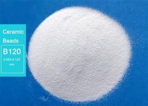 China B120 Size Ceramic Bead Blasting 0.063 - 0.125mm Used In Sandblasting Room factory