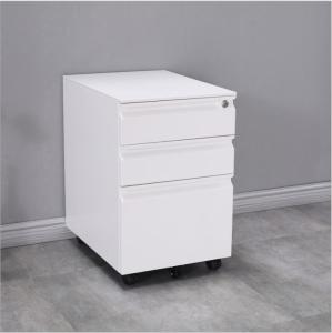 China Foldable SS301 Steel File Cabinets , ISO14001 3 Drawer File Cabinet With Lock factory