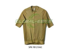 China Custom Cycling Jersey With Breathability Reflective Film YKK Zipper / Rear Pockets factory