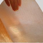 Cable Wire Phosphor Copper Mesh Rolls For Decoration Laminated Glass