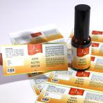 Embossed Handmade Adhesive Label Sticker Custom Waterproof Bottle Labels