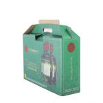 Custom 6 4 Bottle Printed Corrugated Paper Box For Wine Beer Carrier