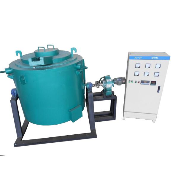 China Graphite Crucible Melting Furnace , Tiltable Copper Brass Aluminum Melting Furnace factory