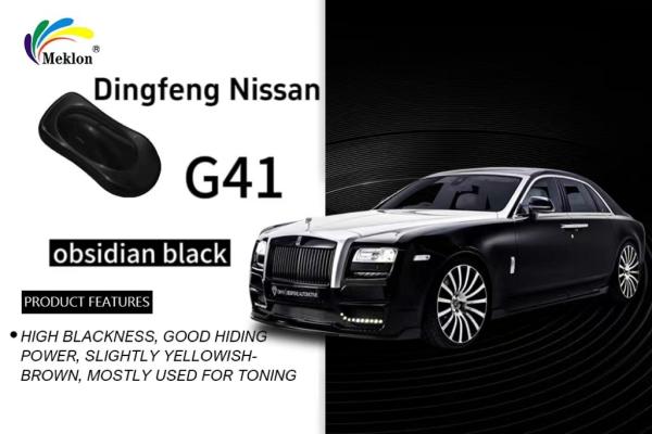 Dongfeng Nissan G41 Obsidian Black Refinish Car Paint Subltle Metallic Sheen