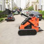 ZHONGMEI Wheel Tracked Skid Steer Loader 25 L Fuel Tank Mini Skid Steer Loaders