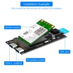 4G Wireless Mini PCI-E To USB 2.0 TYPE C Adapter ODM