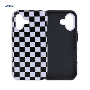 China 2 In 1 3D Film Blank Sublimation Phone Case PC Coating 2 Layers Cell Phone Cover factory