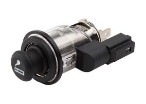 China Silver Boby Automotive Cigarette Lighter , Universal Cigarette Lighter factory