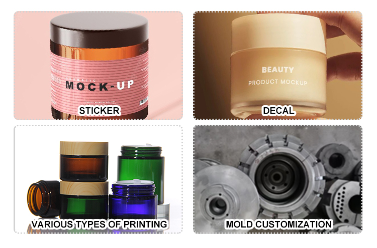 Wholesale Private Label Cosmetic Dropper Bottle Transparent Skincare Set Packaging Lotion Toner Perfume Oil Cream Jar