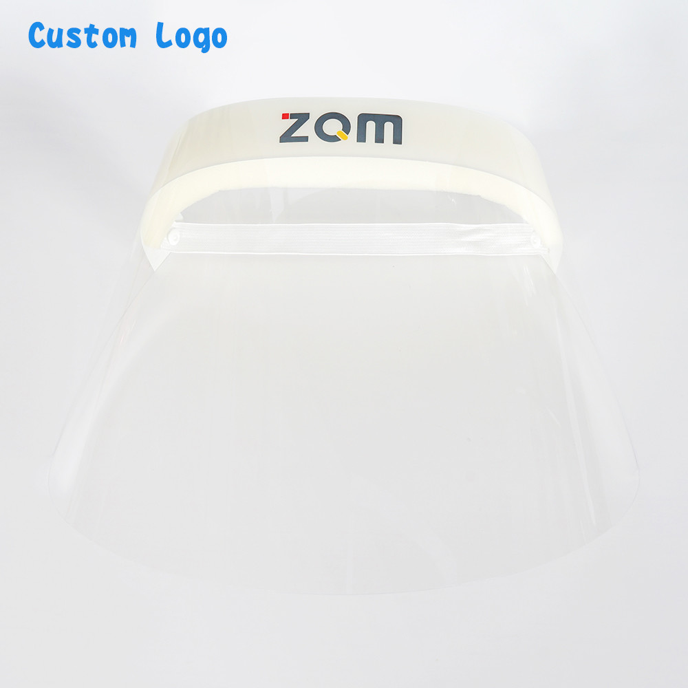 Fluid Resistant Full Cover Face Shield , Plastic Protective Face Shield