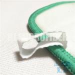 Green Microfiber Wet Mop PadsHard wire drawn coral fleece piped wet mop pad