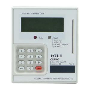 China Electronic digital kwh meter / prepaid electric meter with PLC interface factory