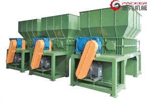 China 74 Blades Plastic Bottle Shredder Machine , 2 Shaft Shredder Electronic Waste factory