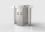 304 Stainless Steel Full Height Turnstile Automatic Left / Right Double Lane