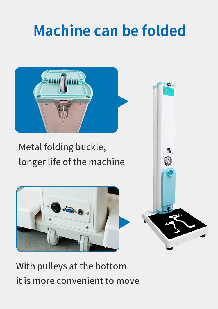 SH-200 Digital Weight and Height Measurement Scale Stainless Folded Digital Height and Weight Measuring Scale