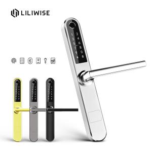 China Stainless Steel Smart Fingerprint Door Lock Slim Wifi Bluetooth Remote Control factory
