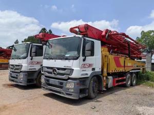 China Used Concrete Pump 52m Boom Truck Mounted Pump for Construction Machine Mercedes Benz factory
