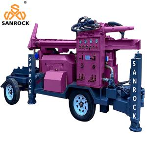 China Multifunction Water Well Rig Hydraulic Rotary Bore Hole Portable Water Drilling Rig factory
