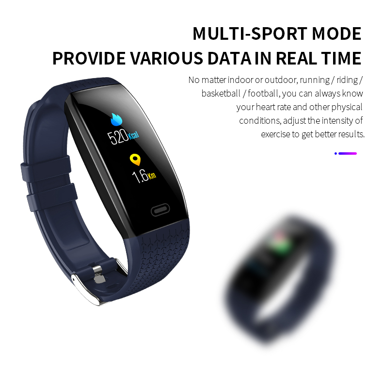 T15 Heart Rate Blood Pressure Oxygen Ladies Watch Waterproof IP67 Touch Screen Smart Bracelet
