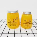 350ml 500ml U Shape Empty Plastic Bottle Transparent Boba Tea PET Beverage