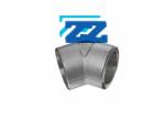 3000 LB 6000 # 1 Inch Pipe Elbow , Stainless Steel 316 Weldable Pipe Elbows