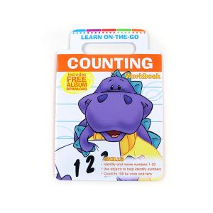 China Custom Counting Education Children's Book Printing, Cute Hippo Purse Book factory