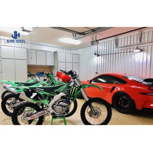 China Q235B / Q345B Corrugated Sheet Metal Shed Corrugated Steel Buildings Carport factory