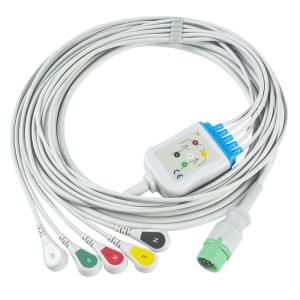 China Biolight BLT ECG Cable And Leadwires 5 Lead IEC Clip 12Pin C2557P0 ECG Cable factory
