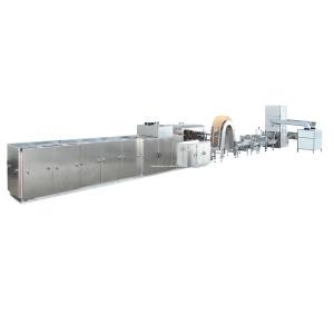 China Full Automatic Skywin Chocolate Coated Wafer Biscuit Making Machine factory