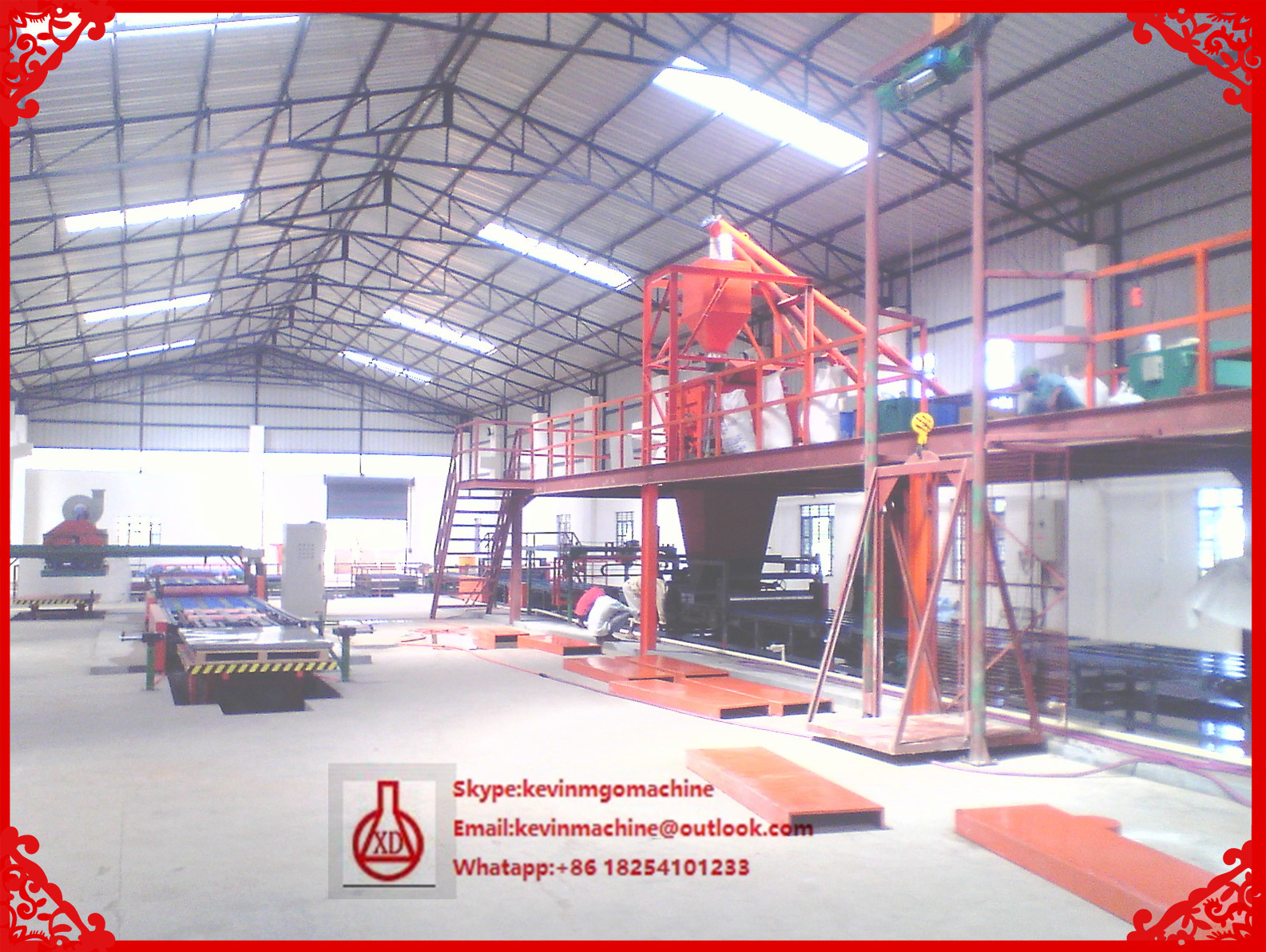 Adjustable Thickness Magnesium Oxide Board Production Line , Roll Former Machine
