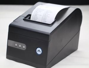China LAN / USB / RS-232 3 Inch 80mm Thermal Printer Black Color For Pos Terminal factory