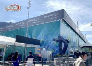 China Removable Double Decker Tents For Show Event , Aluminum Frame And PVC Thermo Roof Cube Marquee Tent factory