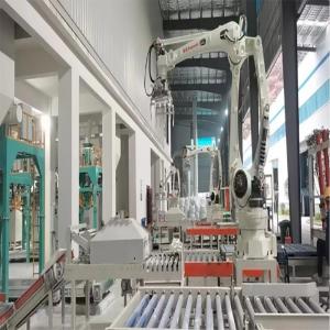 China 360 Rotation Robotic Arm Palletizer 380V Automatic Palletizer Machine factory