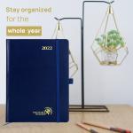 Navy Blue 2023 Hardcover Weekly Planner 80GSM Ivory Paper Material
