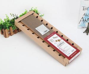 China Horizontal Cat Claws Scratching Pad Premium Pressed Cardboard Save Furniture factory