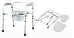 Medical Commode Chair Foldable Aluminum Commode Chair With Bedpan