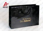 Black Dyed Materia Bluel Promotional Paper Bags With 1 Color Printing