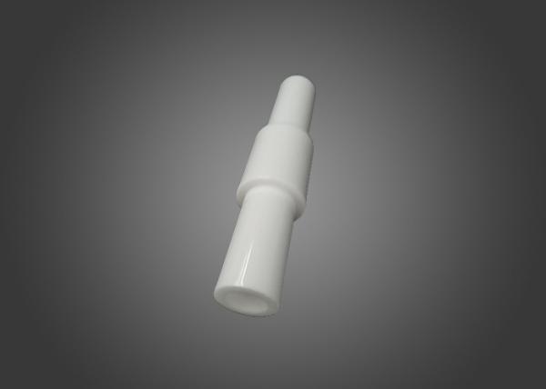 White Alumina Ceramic Parts , 99.7% Corundum Tube For High Temperature Tube