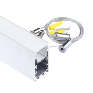 China Office Lighting U Shape Suspended Led Aluminum Profile Channel Up To 13mm factory