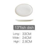 Gold line White Bone china embossed tableware Wedding Ceramic charger plate
