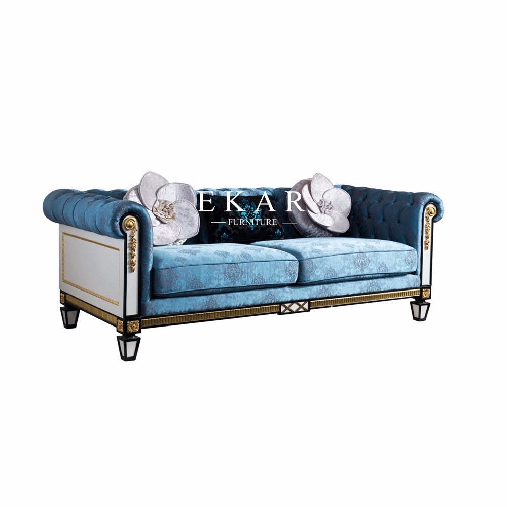 Luxury Fabric Classic European Set Couch Living Room Sofa FLN-M-SF101