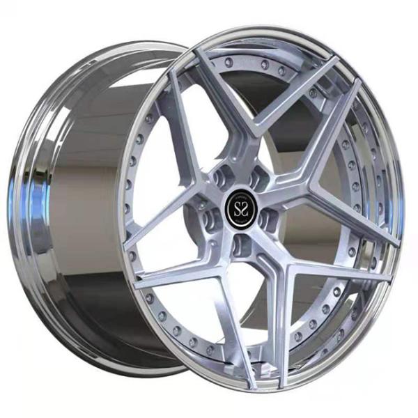 19inch 19x10 19x10.5 2 Piece Forged Wheels Toyota Supra Stepped Lip Polished