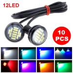 High Power 12v Motorcycle LED Headlights 23MM-4014 Lens Highlight Eagle Eye Led