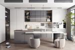 Cupboard Modern Farmhouse Stained Overlay Solid Shaker Kitchen Cabinets